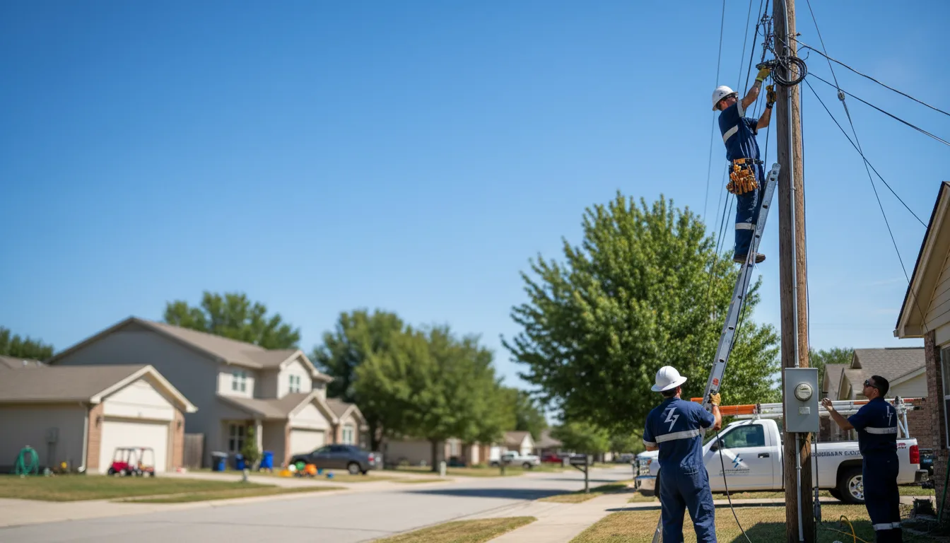 Residential electrician providing installation services in Mounds, IL